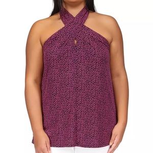 Michael Kors Cerise halter top NWT